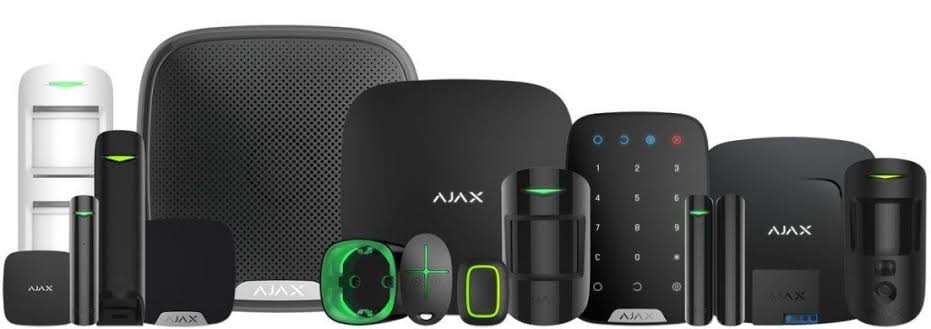 Gama real de alarmas Ajax